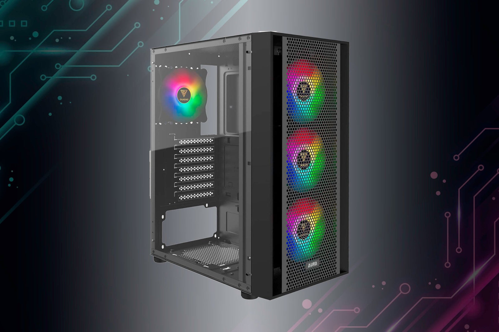 (ATX) Gamdias ATX Gaming Computer Case - Geek Tech