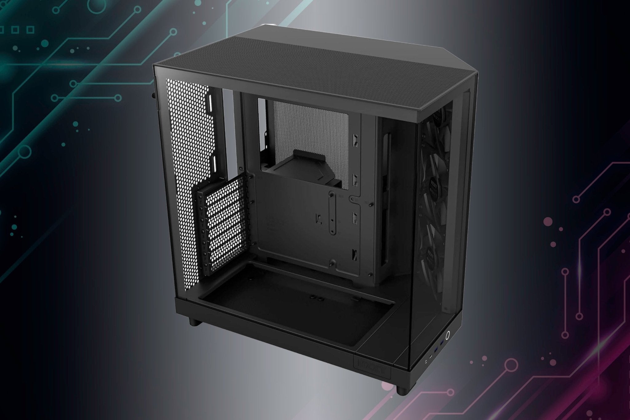 (ATX) NZXT H6 Flow CC - H61FB - 01 Gaming Computer Case - Geek Tech