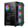 Gamdias ATX AURA GC1 RGB Gaming Computer Case (ATX) (Black)