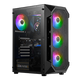 Gamdias ATX AURA GC1 RGB Gaming Computer Case (ATX) (Black)