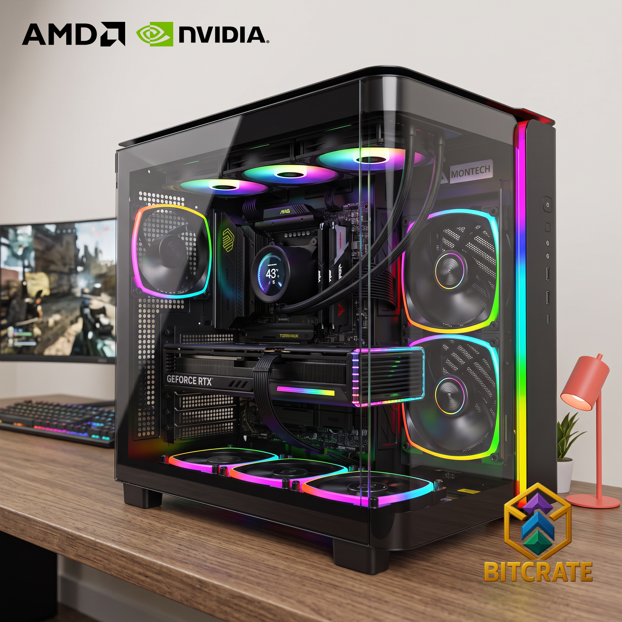 Mythic BitCrate Regalia Mark I | Ryzen 9 9900X3D + RTX 5080 Rog Astral | 64GB 4TB NVMe
