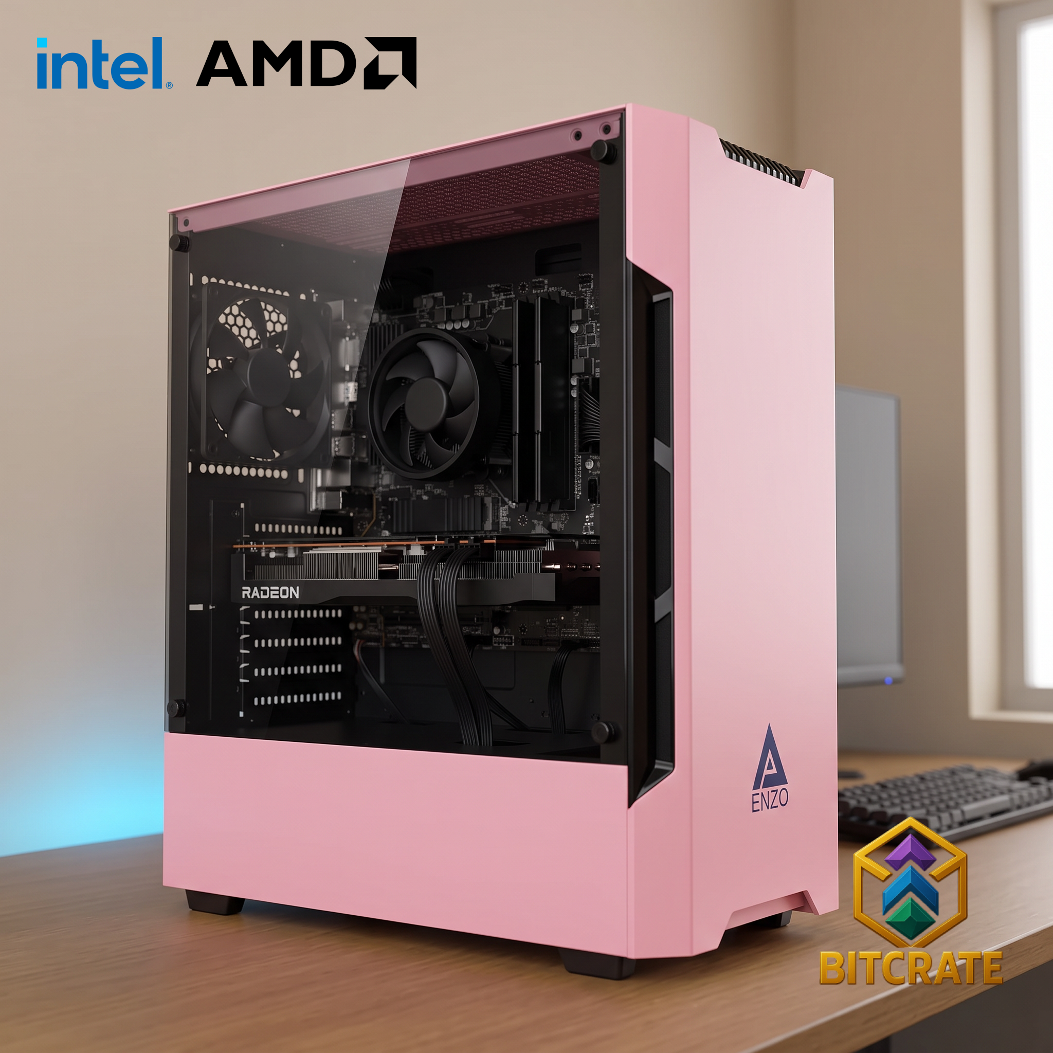 Rare Blush 26 | i5-12400F + RX 7600 | 32GB 128GB