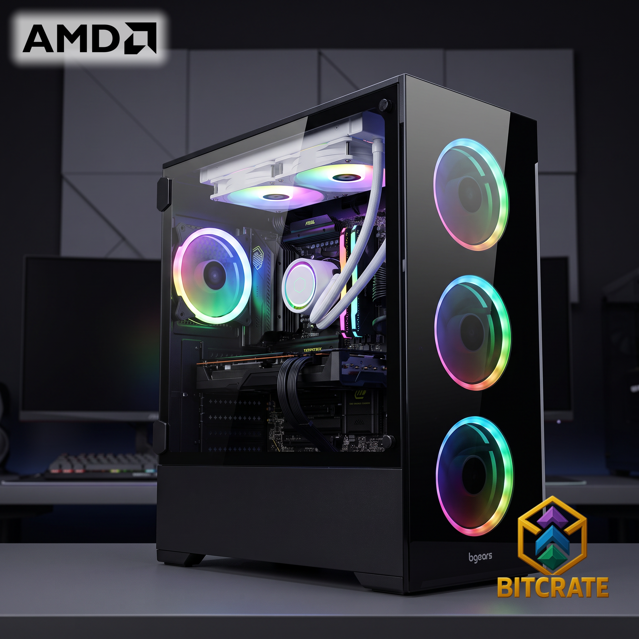 Epic BitCrate Vogue Mark V | Ryzen 5 9600X + RX 9070 Challenger | 32GB 1TB NVMe