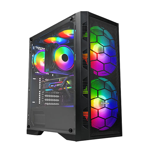 Uncommon BitCrate Nexus Mark I | Ryzen 5 5500 + - RTX 3050 WINDFORCE V2 PCI Express 4.0 | 16GB 128GB NVMe