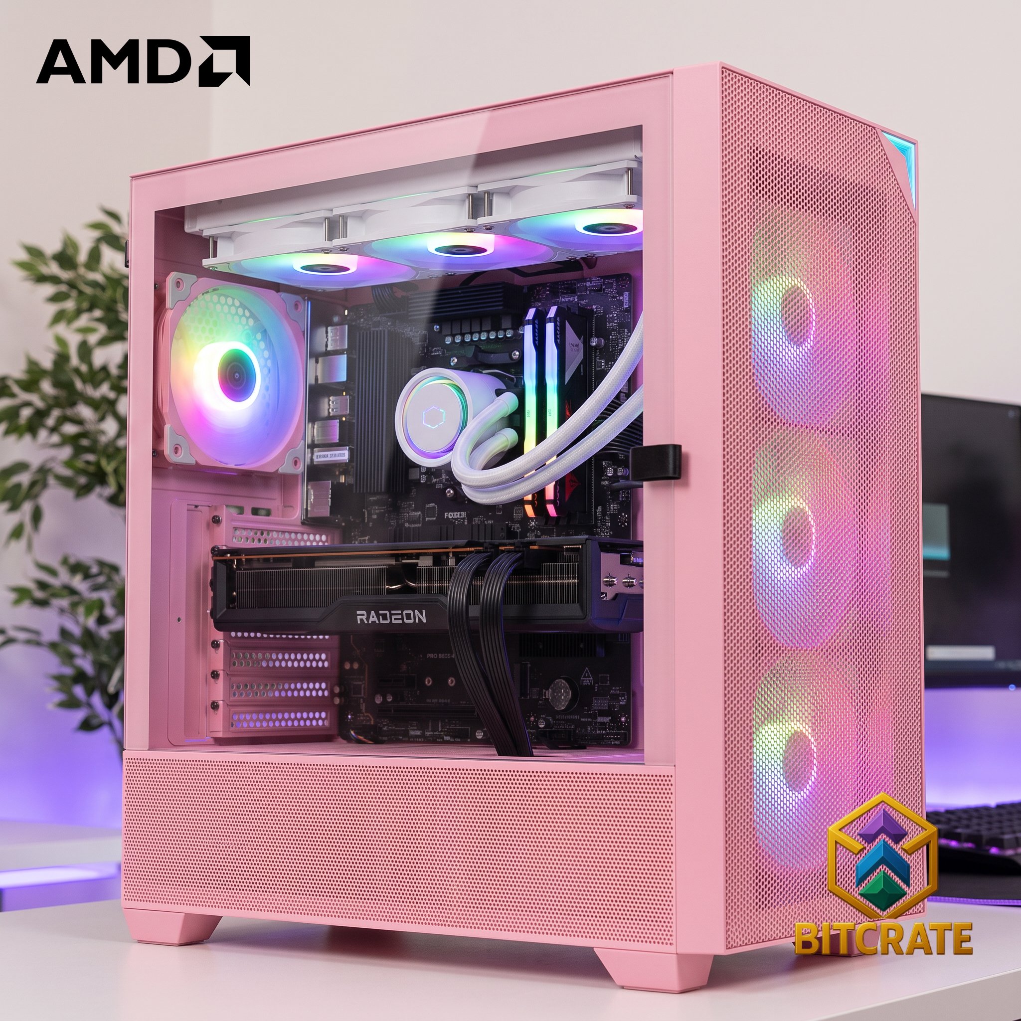 Epic Flamingo 23 | Ryzen 7 7800X3D + RX 9070 XT | 32GB 1TB