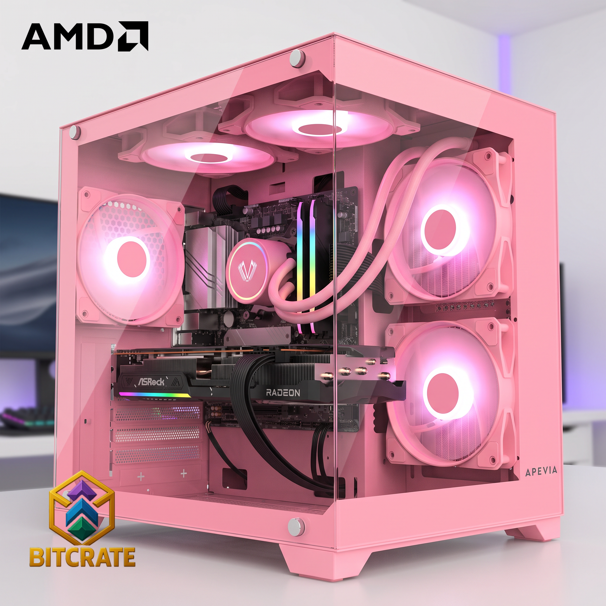 Epic Blossom 47 | Ryzen 5 9600X + RX 9070 | 32GB 1TB