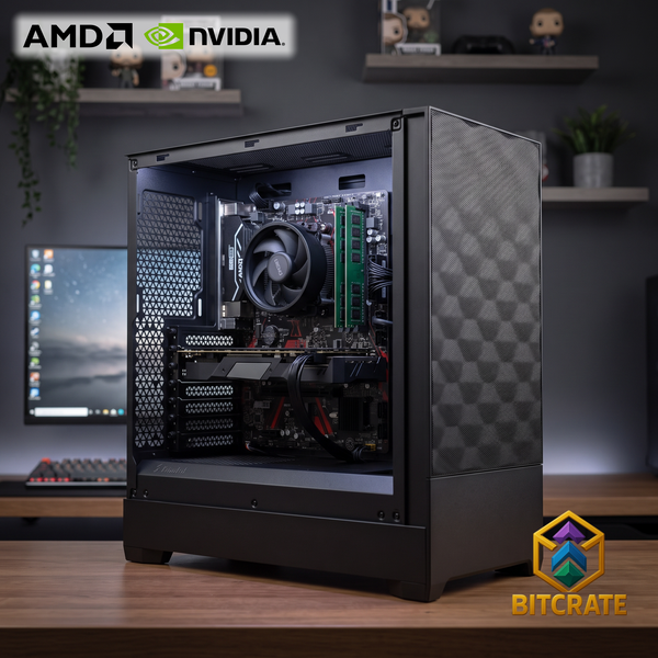 Uncommon BitCrate Aether Mark IX | Ryzen 5 5500 + RTX 3050 WINDFORCE V2 PCI Express 4.0 | 16GB 256GB NVMe