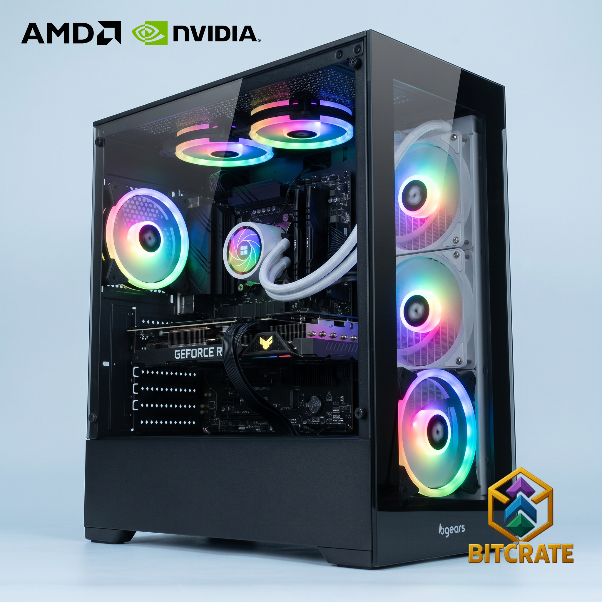 Legendary BitCrate Vogue Mark XX | Ryzen 7 9800X3D + RTX 5070 TUF | 64GB 1TB NVMe