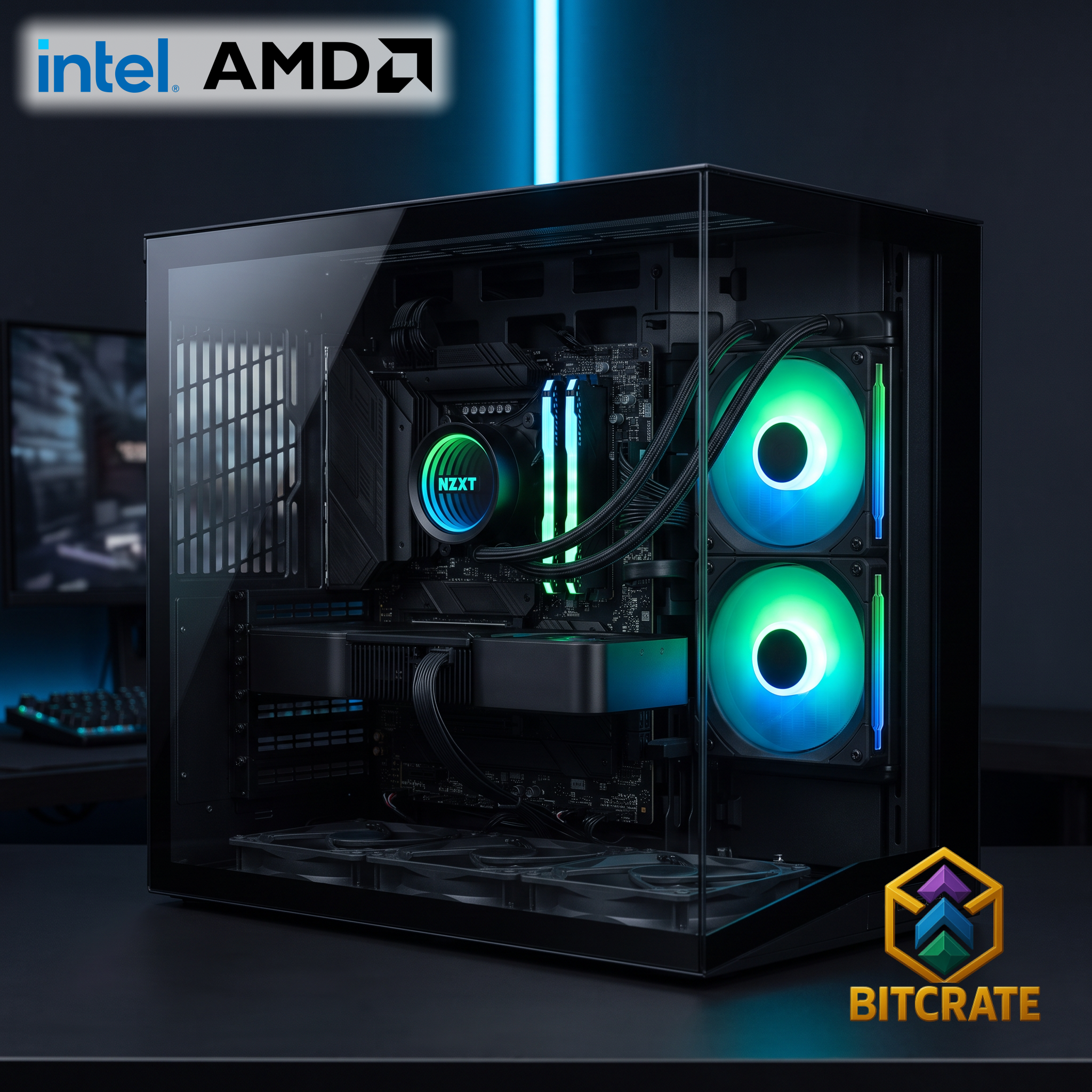 Rare BitCrate Slipstream Mark XXVII | i7-12700KF + RX 9060 XT | 32GB 1TB NVMe