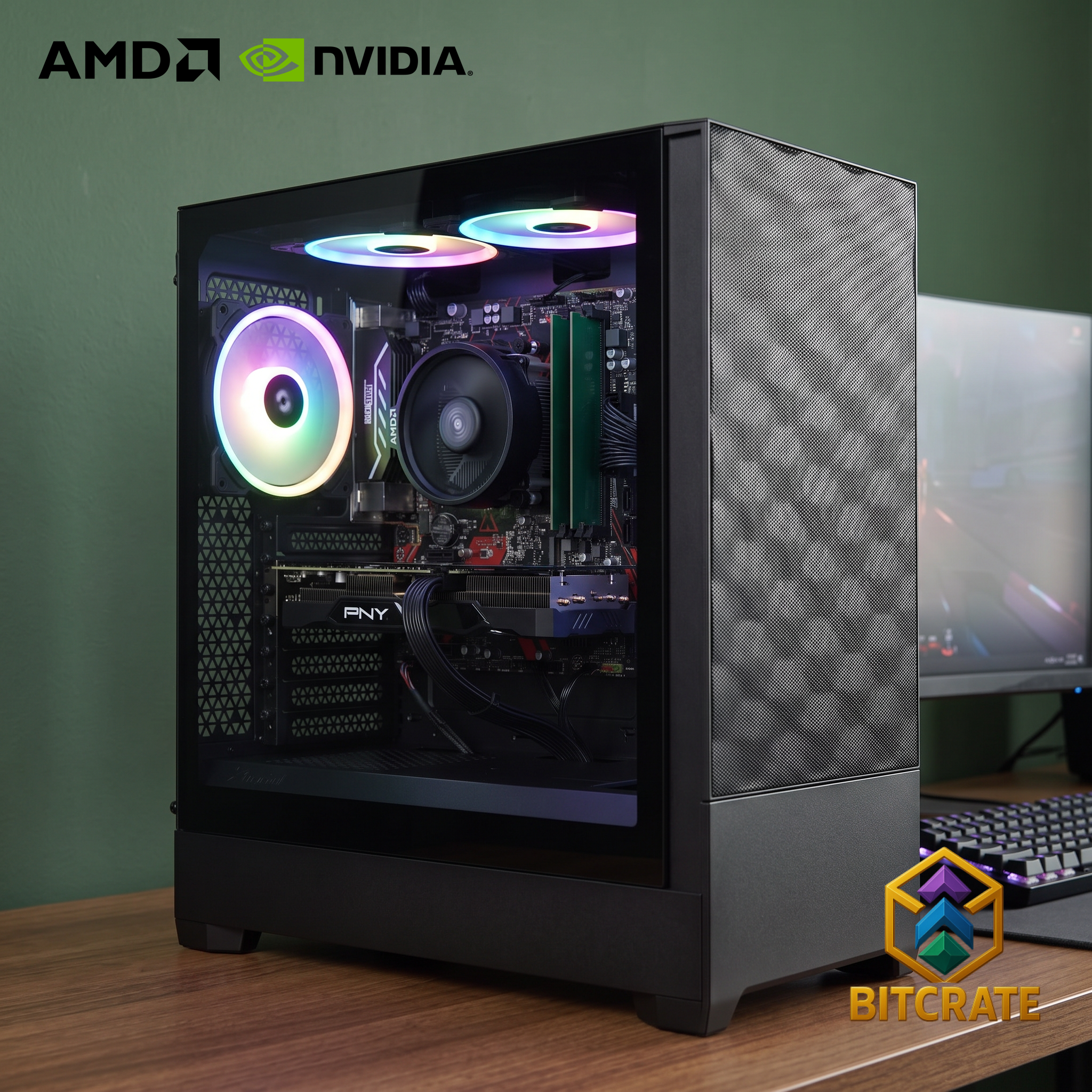 Rare BitCrate Aether Mark XXXIV | Ryzen 5 5500 + RTX 5060 Windforce | 16GB 128GB SATA