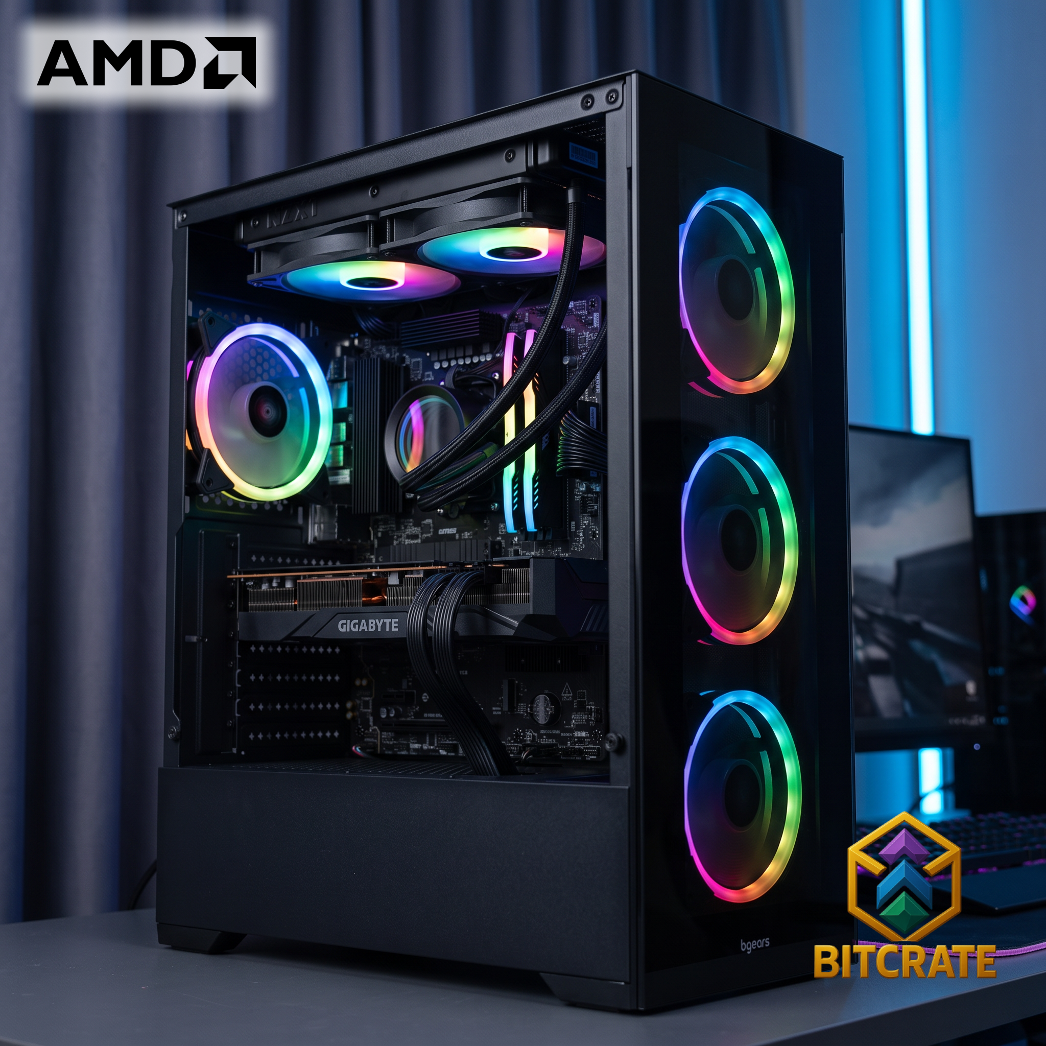 Rare BitCrate Vogue Mark XXV | Ryzen 5 7600X + RX 9060 XT Challenger | 32GB 1TB NVMe
