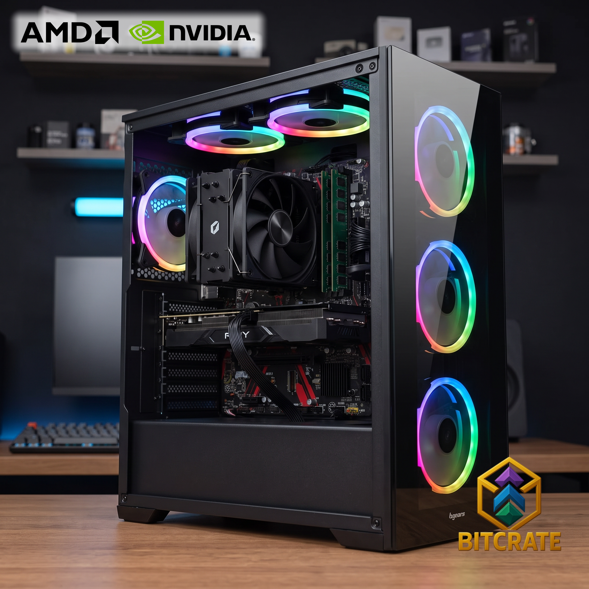 Rare BitCrate Vogue Mark I | Ryzen 7 5800X + RTX 5060 Windforce | 16GB 1TB NVMe