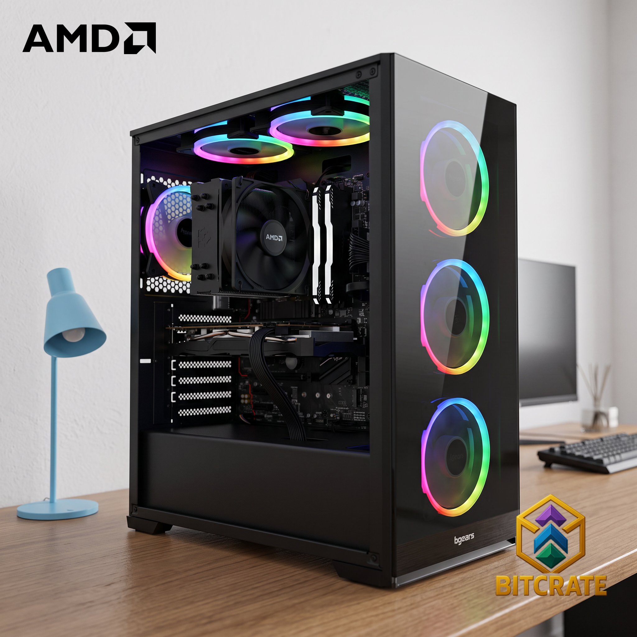 Rare BitCrate Vogue Mark XXIV | Ryzen 5 9600X + RX 9060 XT Challenger | 32GB 1TB NVMe