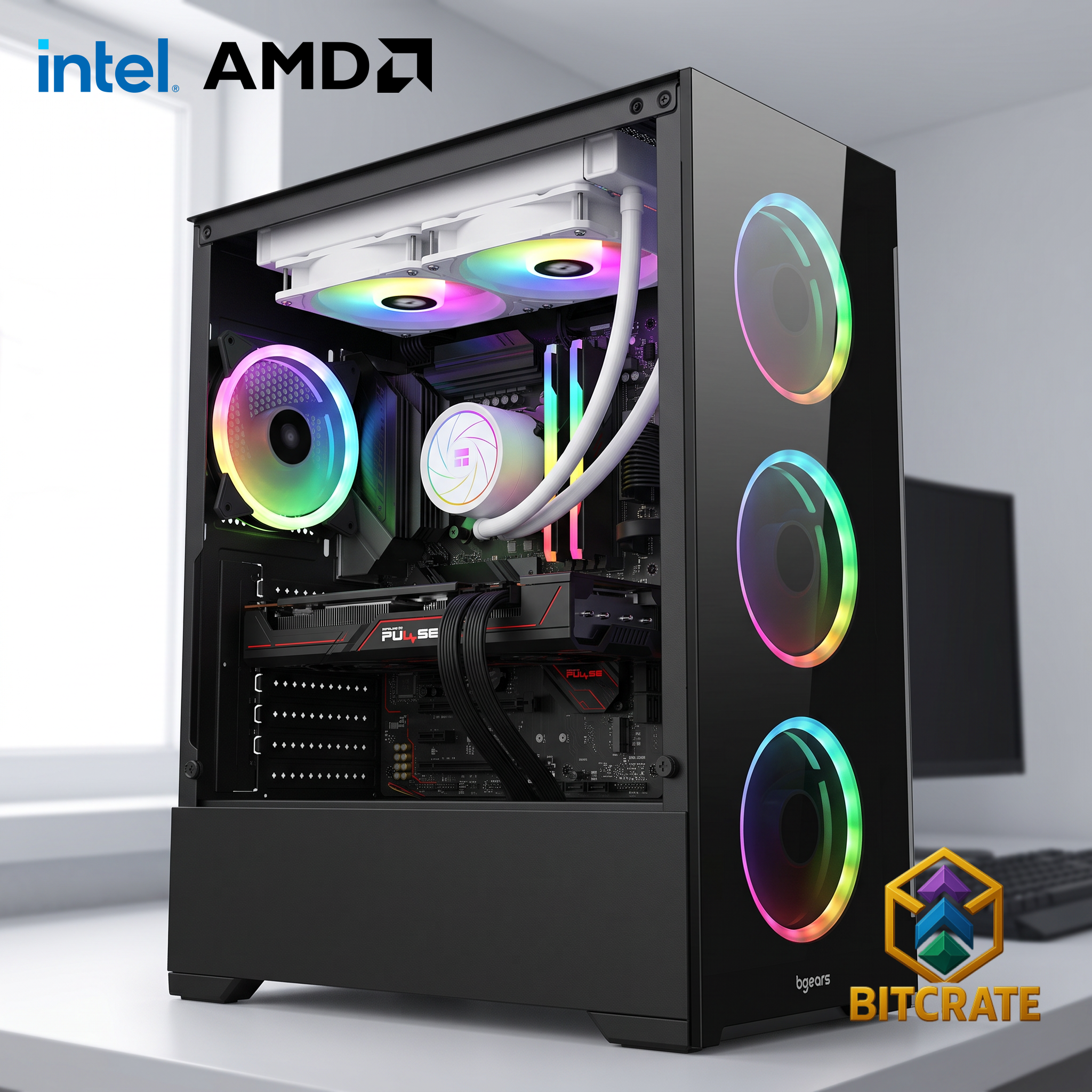 Epic BitCrate Vogue Mark XIII | Core Ultra 7 265K + RX 9070 Challenger | 32GB 1TB NVMe