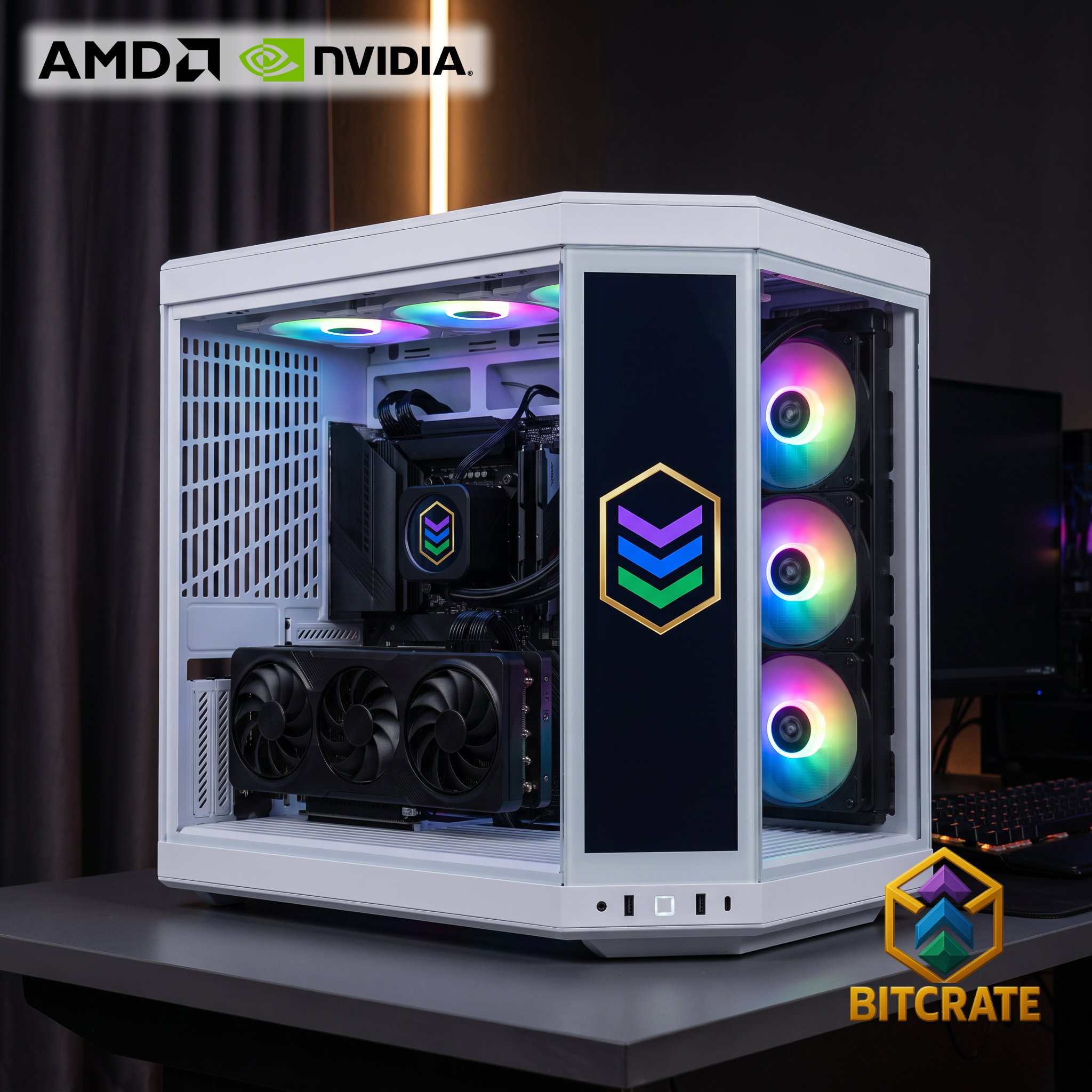 Legendary BitCrate Luminara Mark XXVII | Ryzen 7 7800X3D + RTX 5070 Prime | 64GB 1TB NVMe