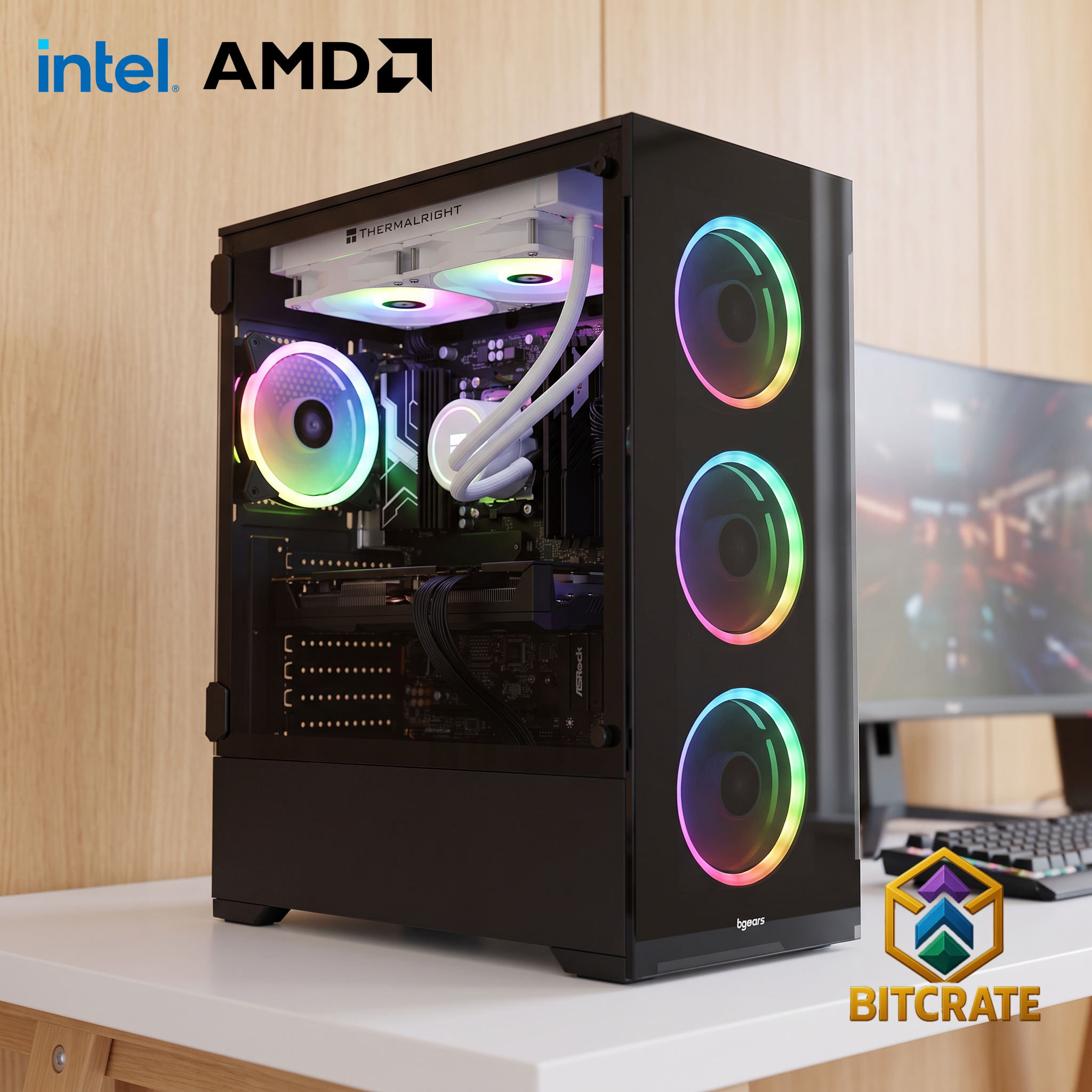 Legendary BitCrate Vogue Mark XIV | Core Ultra 9 285K + RX 9070 Challenger | 32GB 4TB NVMe