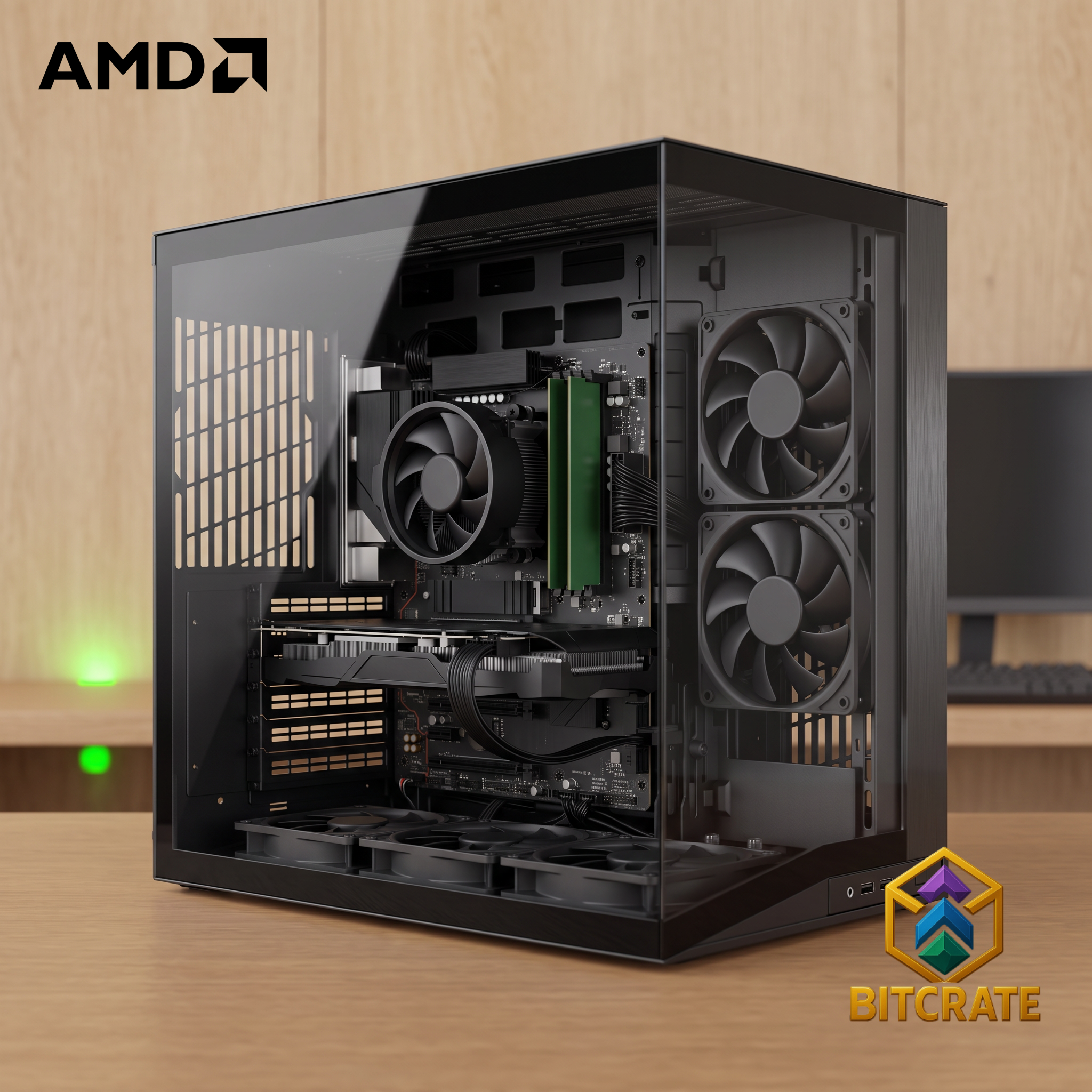 Uncommon BitCrate Slipstream Mark III | Ryzen 5 5500 + RX 7600 Challenger | 16GB 128GB NVMe