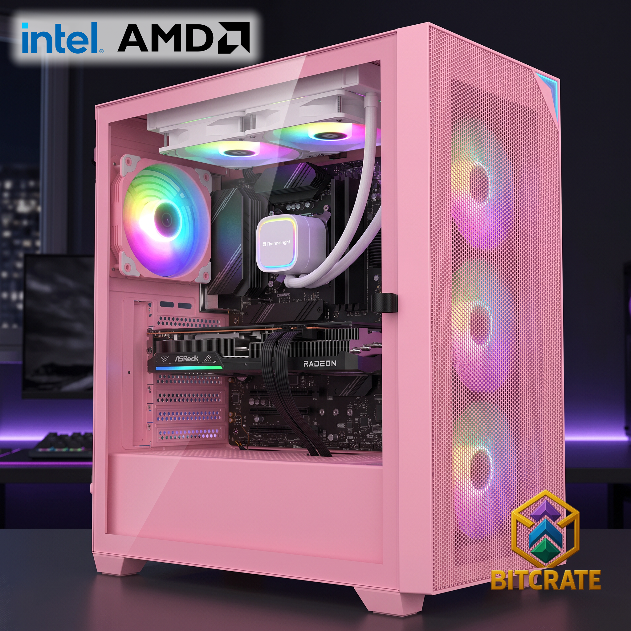 Epic Blush 48 | i7-12700KF + RX 9070 | 32GB 1TB