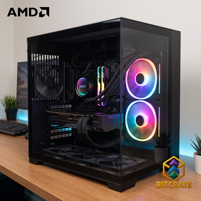 Rare BitCrate Slipstream Mark XXIII | Ryzen 5 7600X + RX 9060 XT Challenger | 32GB 1TB NVMe