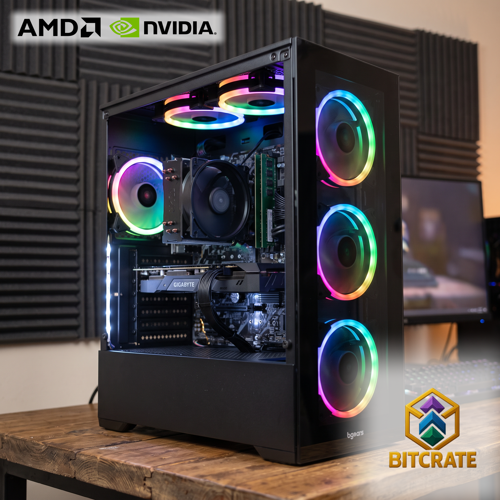 Uncommon BitCrate Vogue Mark XXI | Ryzen 5 5500 + - RTX 3050 WINDFORCE V2 PCI Express 4.0 | 16GB 128GB NVMe