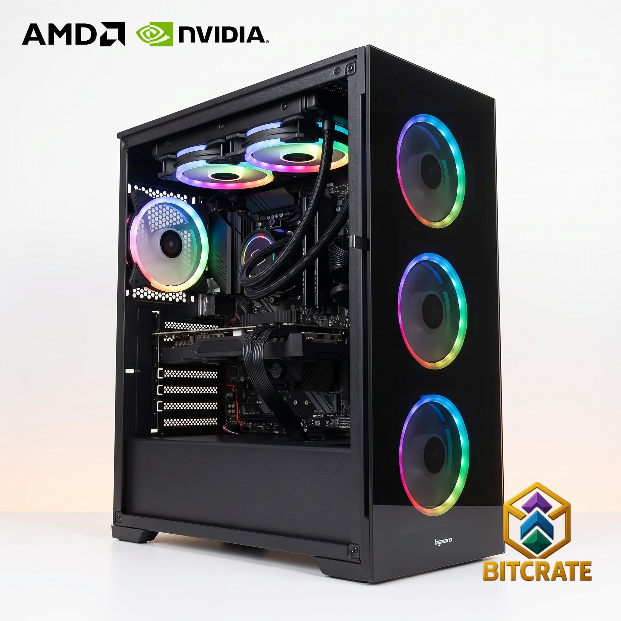 Legendary BitCrate Vogue Mark X | Ryzen 7 9800X3D + RTX 5070 TUF | 32GB 4TB NVMe