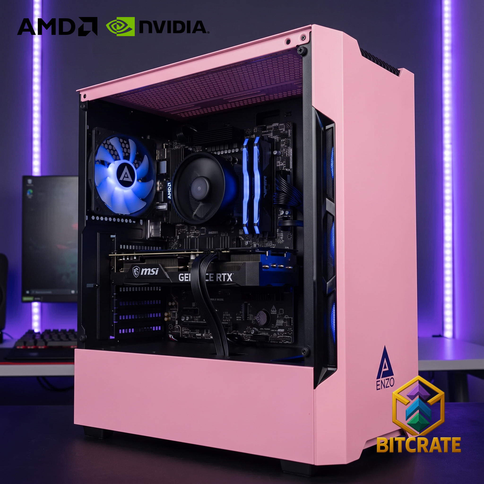 Epic Blush 47 | Ryzen 5 9600X + RTX 5060 Ti | 32GB 1TB