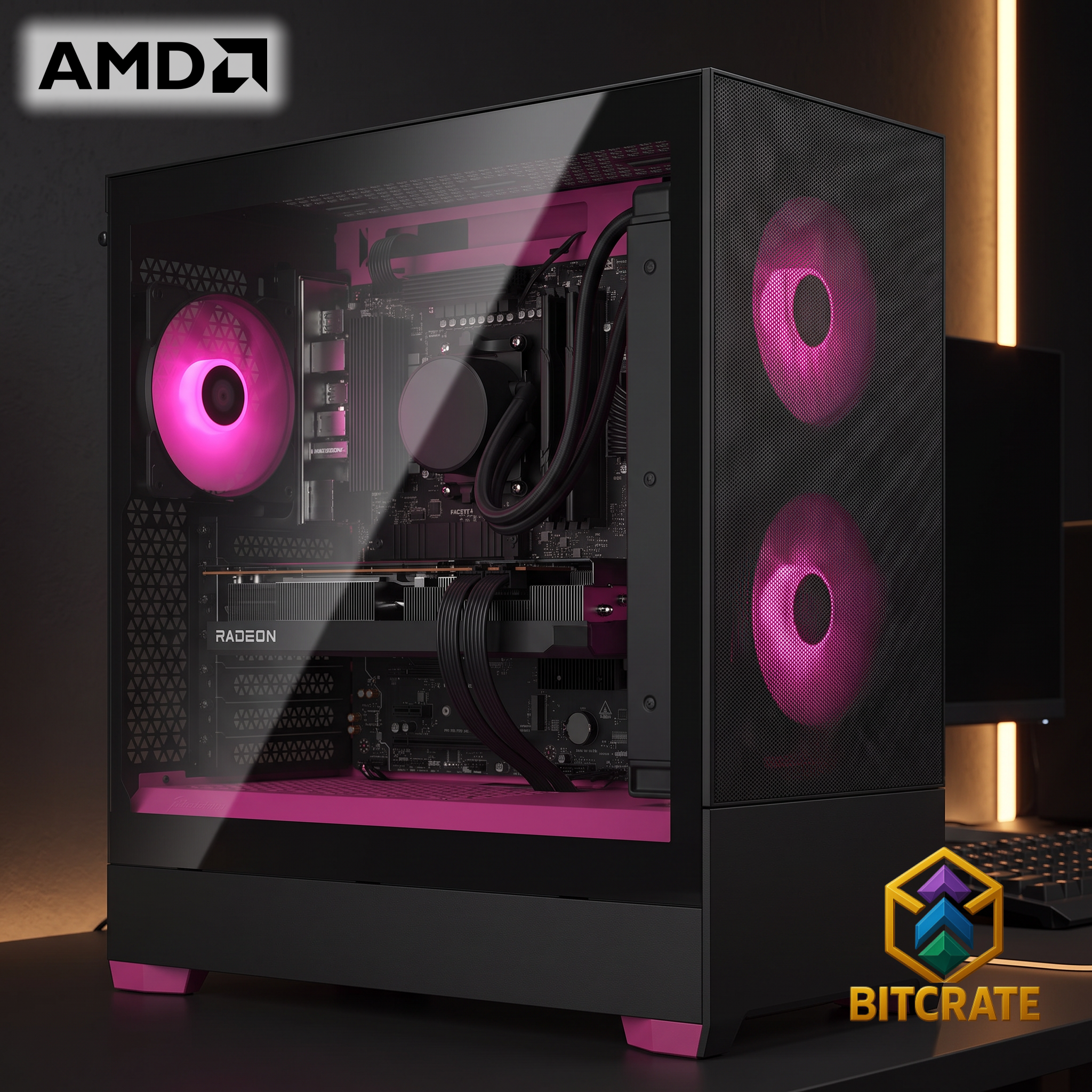 Legendary Fuchsia 10 | Ryzen 7 9800X3D + RX 9070 XT | 64GB 2TB