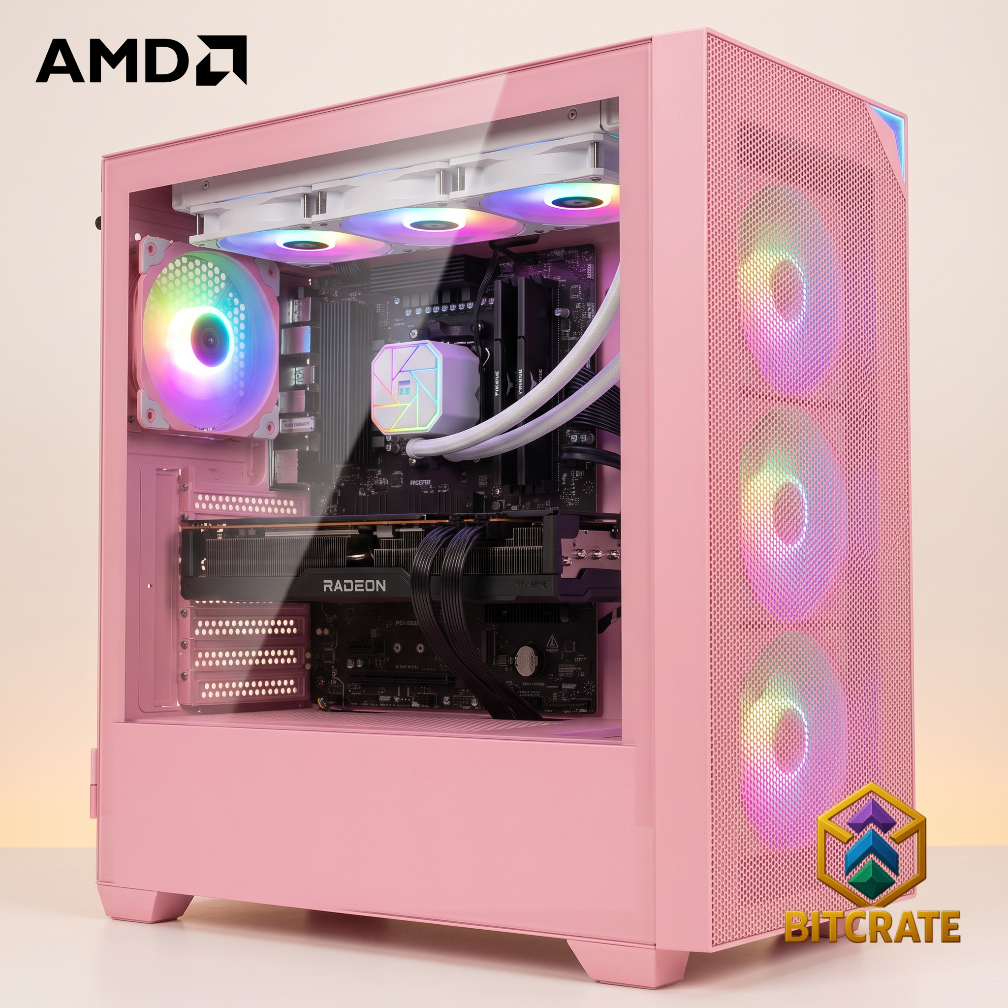 Legendary Flamingo 27 | Ryzen 7 9800X3D + RX 9070 XT | 64GB 1TB