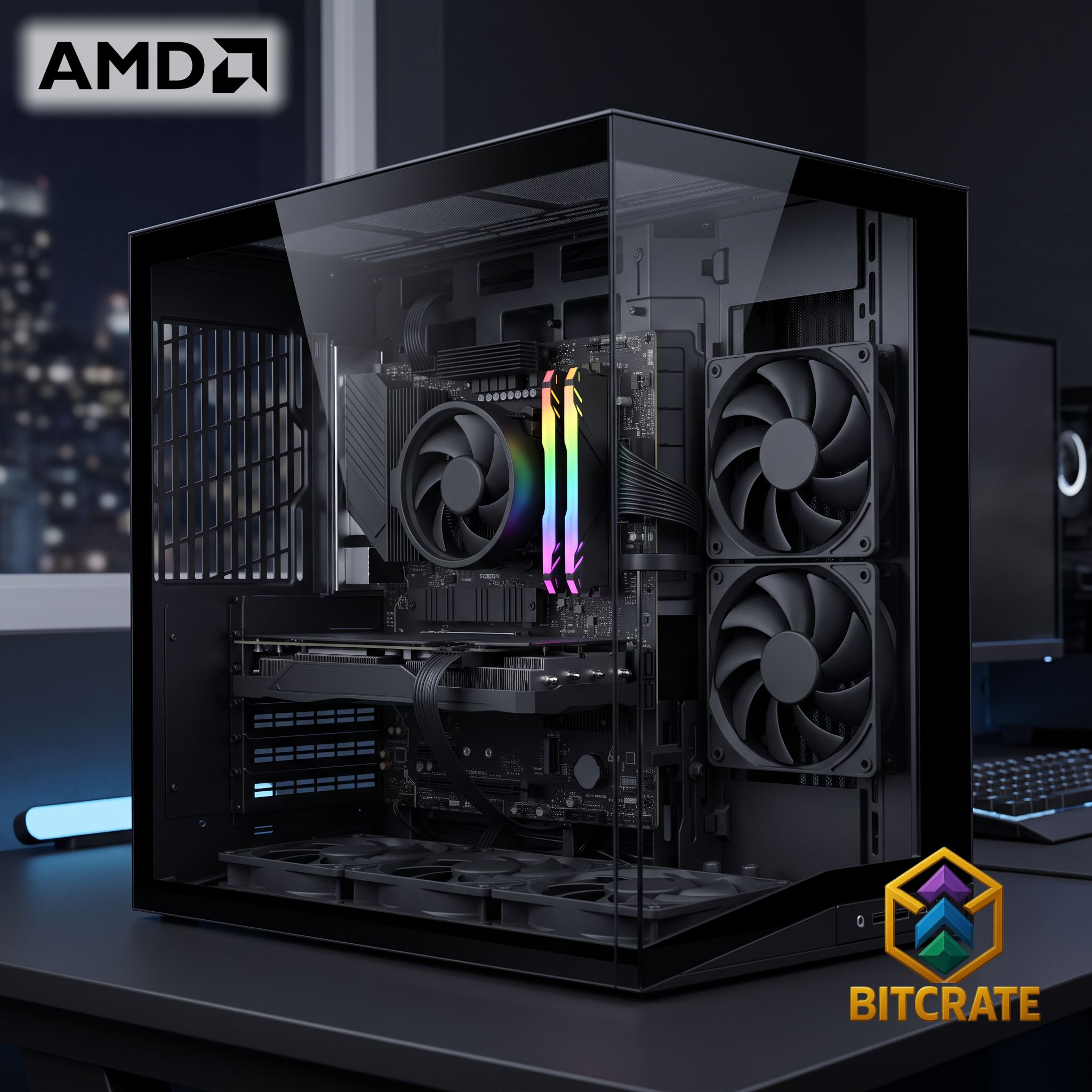 Rare BitCrate Slipstream Mark XXII | Ryzen 5 9600X + RX 9060 XT Challenger | 32GB 1TB NVMe
