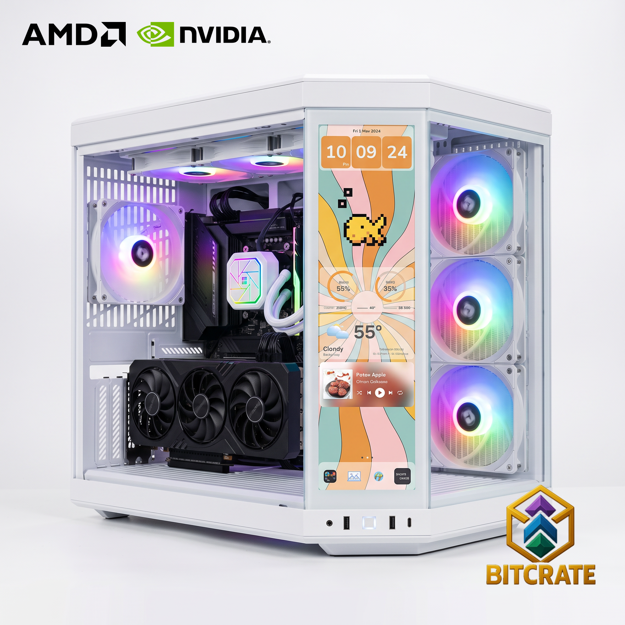Epic BitCrate Luminara Mark II | Ryzen 5 9600X + RTX 5070 TUF | 32GB 1TB NVMe
