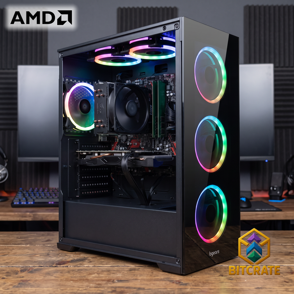 Uncommon BitCrate Vogue Mark XXV | Ryzen 5 5500 + RX 7600 Challenger | 16GB 256GB NVMe