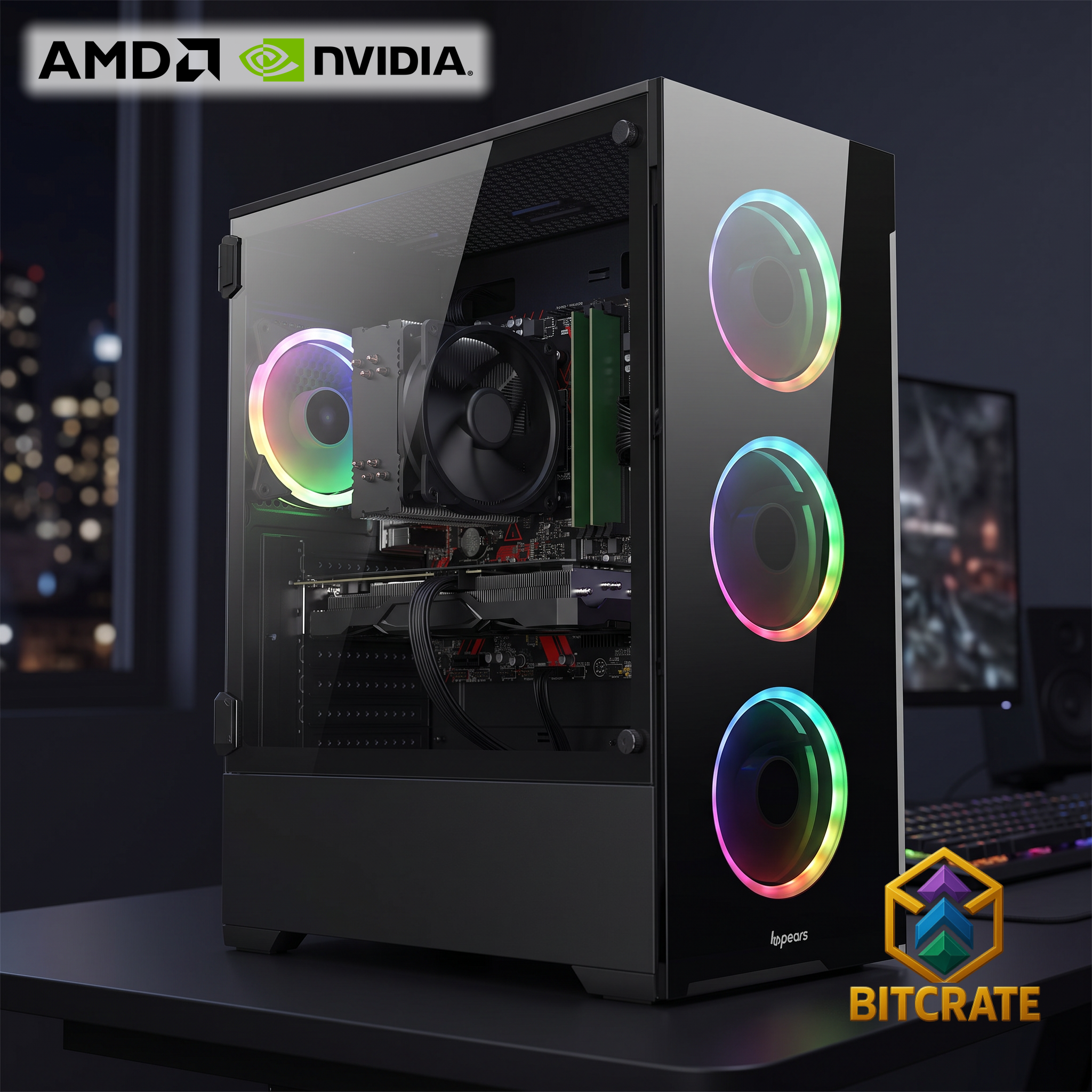 Rare BitCrate Vogue Mark XXXVI | Ryzen 5 5500 + RTX 5060 | 16GB 128GB SATA