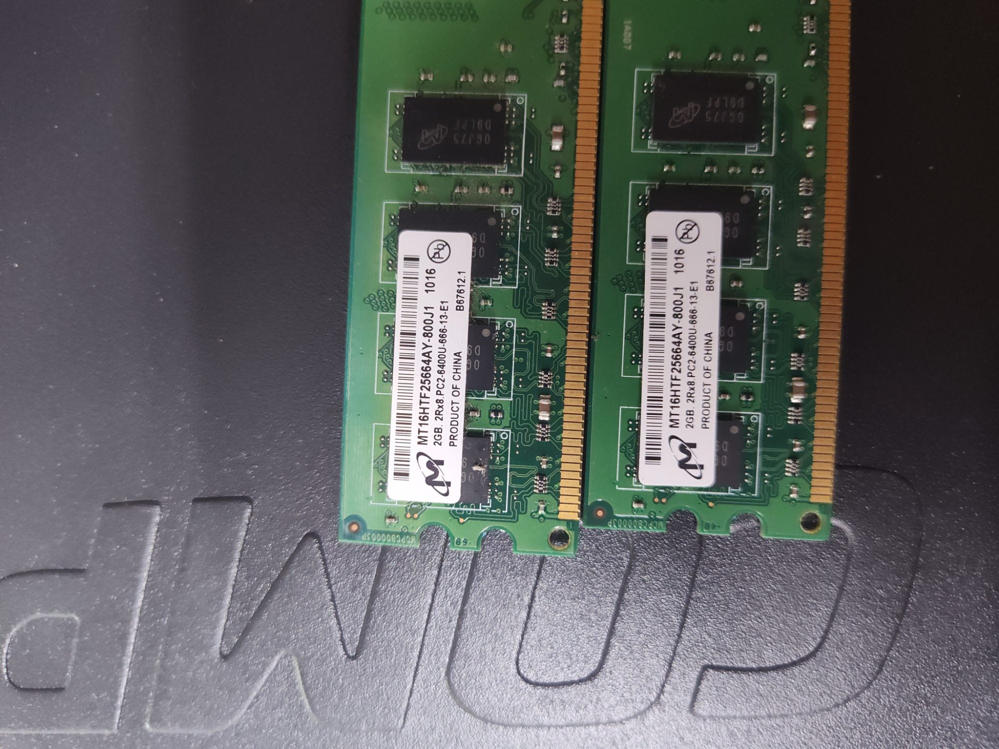 Micron MT16HTF25664AY-800J1 4GB (2gbx2) Desktop RAM Memory Kit