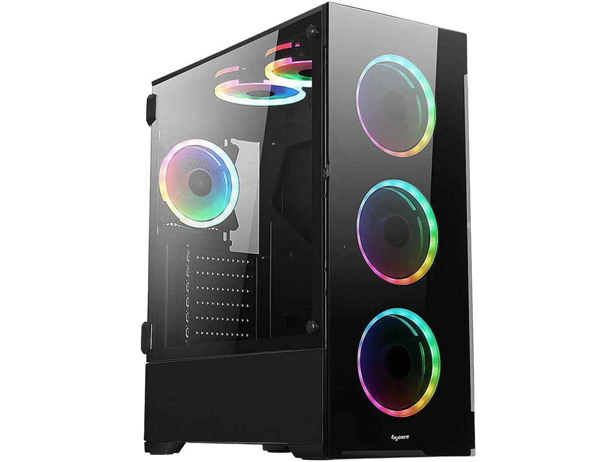 Computer Cases |BGears b - Voguish RGB Gaming Computer Case (E - ATX) (Black) - TieredUp Tech, Inc.