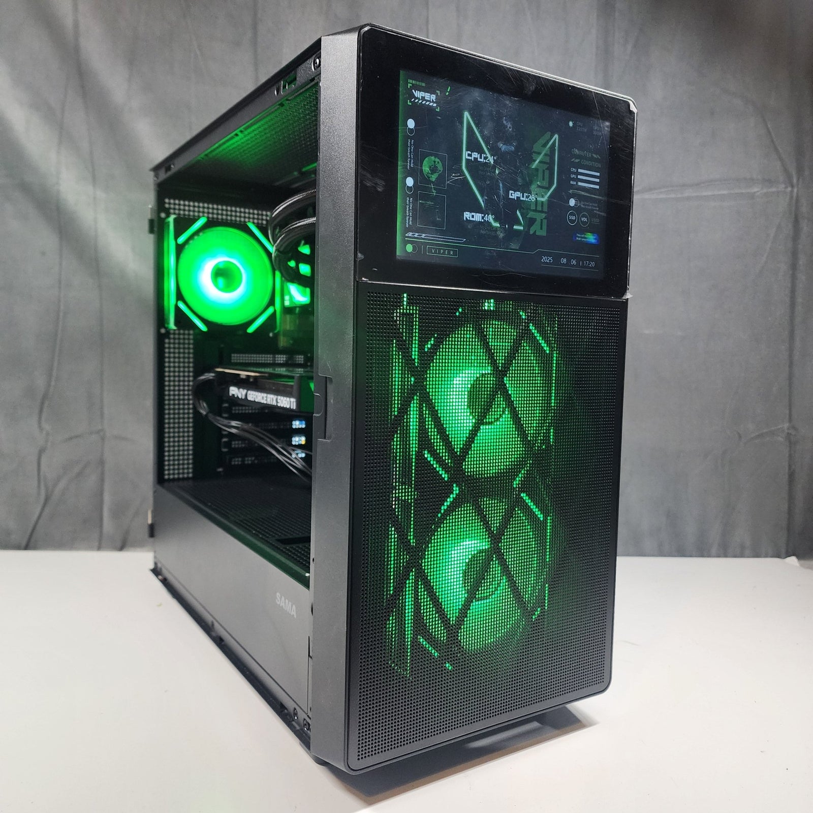 BitCrate Custom Gaming Desktop PC Ryzen 5 RTX 5060 Ti 4TB SSD 64GB WiFi Black - Geek Tech