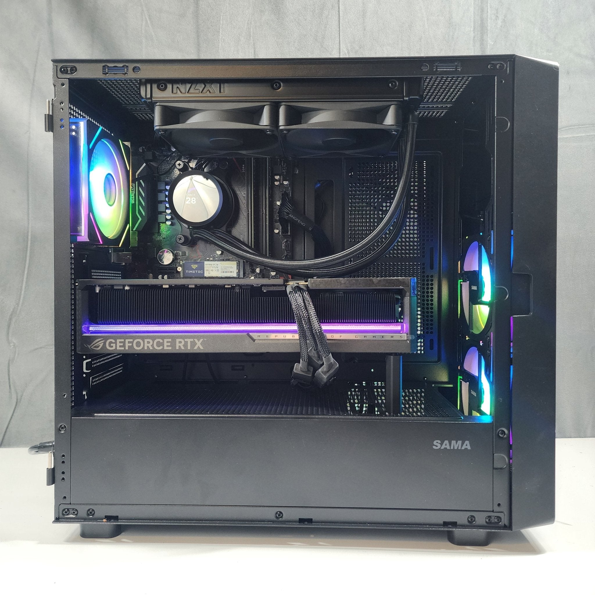 BitCrate Custom Gaming Desktop PC Ryzen 9 RX 9070 XT 4TB SSD 64GB WiFi Black - Geek Tech