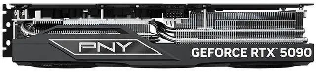 PNY NVIDIA GeForce RTX 5090 Epic-X OC 32GB GDDR7 RGB 3-Fan Graphics Card (329mm) (TDP 600W) (Black)