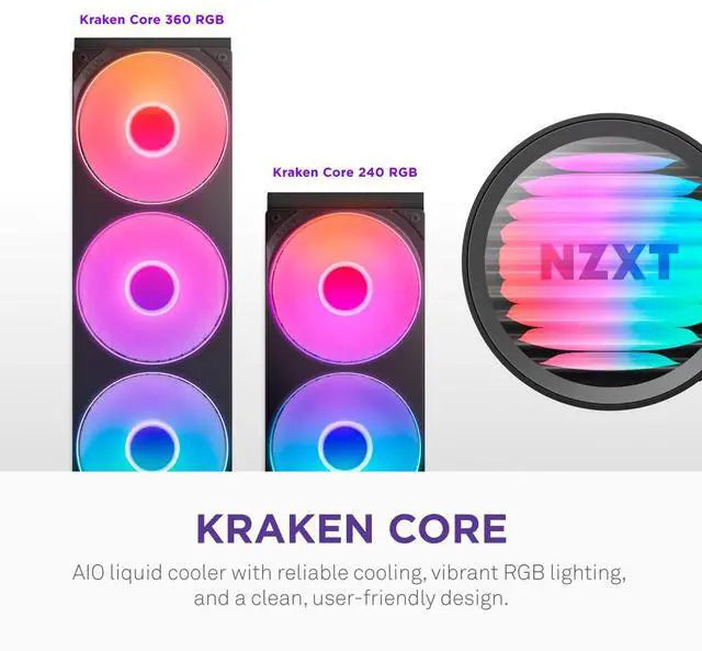 NZXT Kraken Core 240 RGB AIO Liquid Cooler