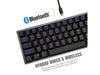 Cooler Master SK622 60% Wireless Bluetooth Space Gray Mechanical Low Profile Gaming Keyboard (SK-622-GKTM1-US) RGB