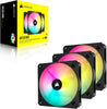 CORSAIR iCUE AR120 RGB Digital 120mm ARGB-Compatible Fans - Triple Fan Kit - Black - TieredUp Tech