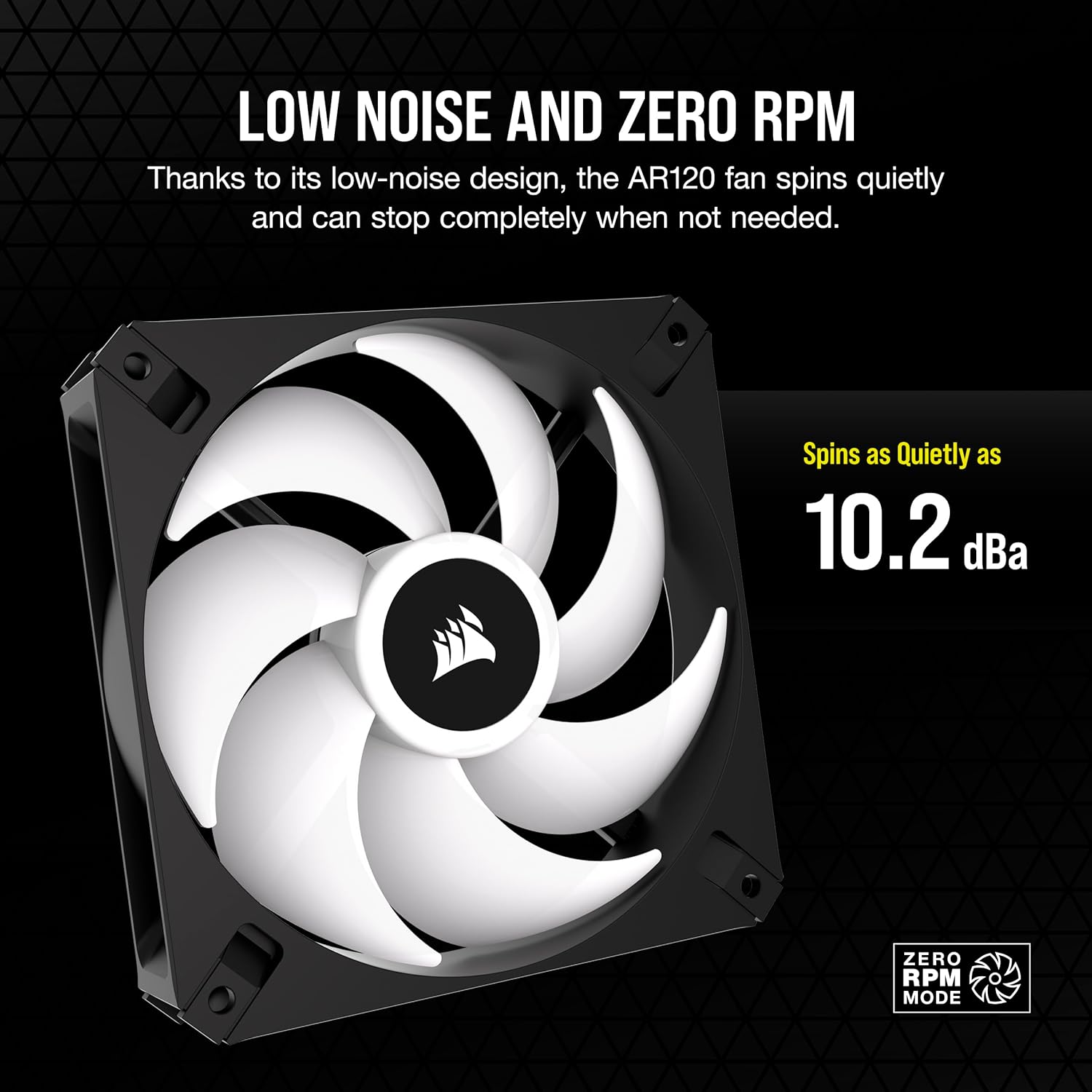 CORSAIR iCUE AR120 RGB Digital 120mm ARGB-Compatible Fans - Triple Fan Kit - Black - Geek Tech