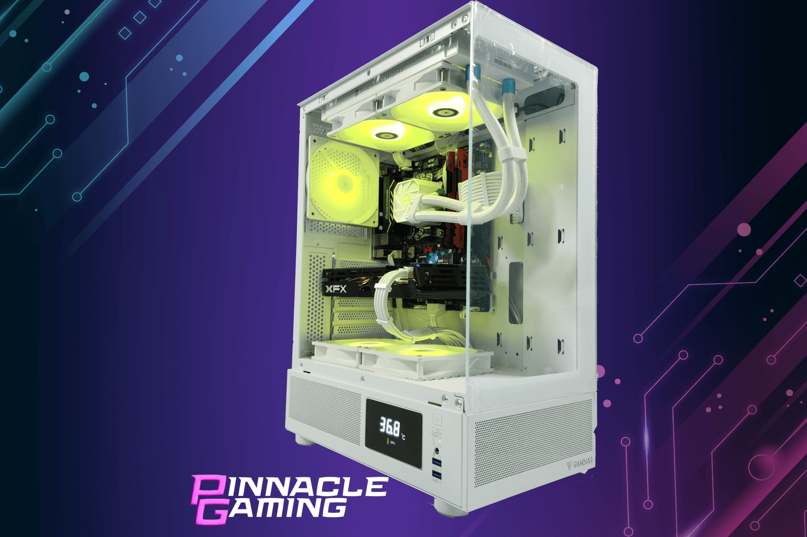 Custom Desktop Gaming PC Computer Ryzen 7 RX 9070 XT 16GB 1tb SSD 32gb DDR5 Atlas - Geek Tech