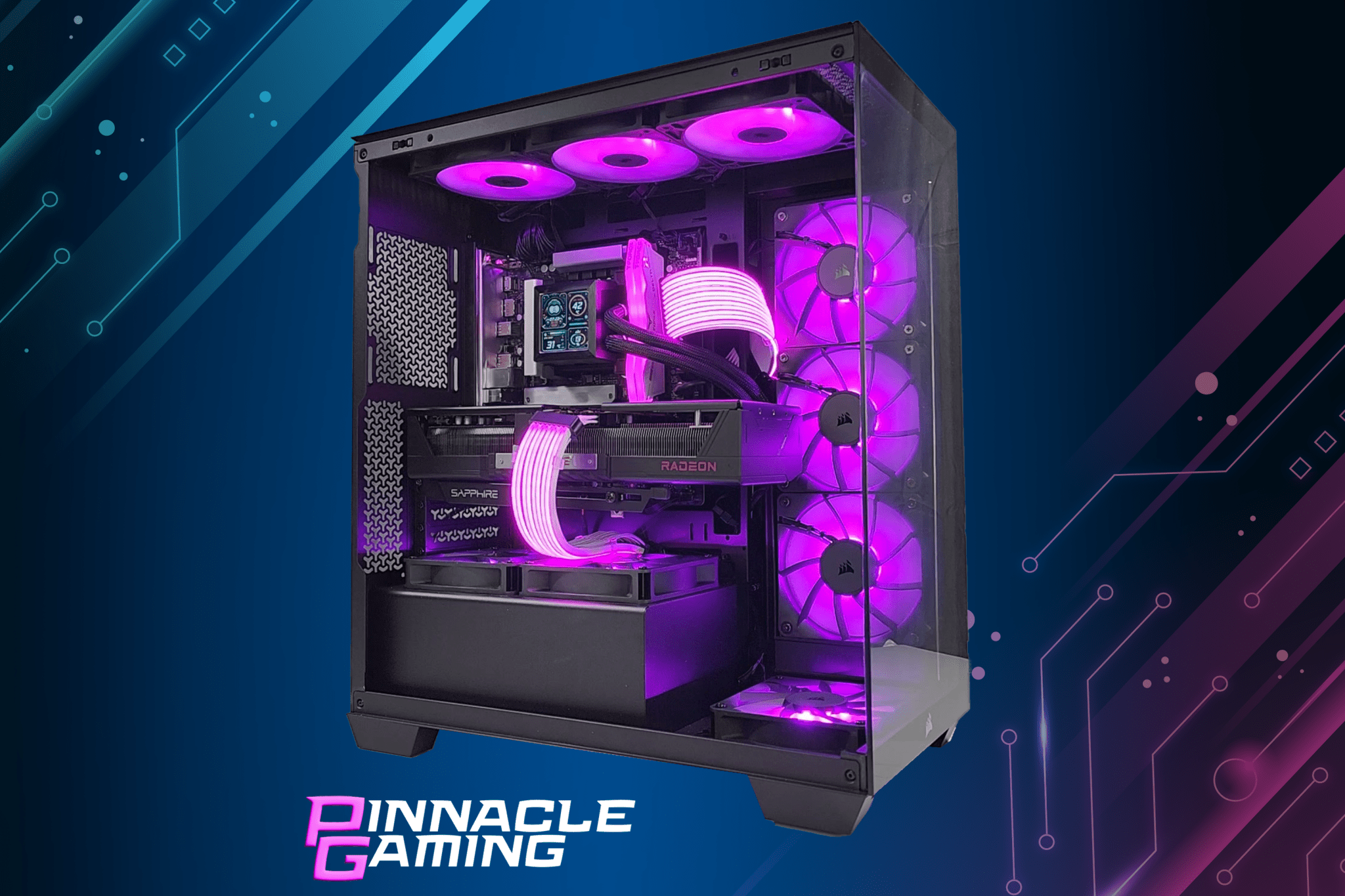 Custom Gaming Desktop PC Lian Li Corsair Ultra 7 RTX 5060 2TB SSD 16GB DDR5 WiFi - Geek Tech