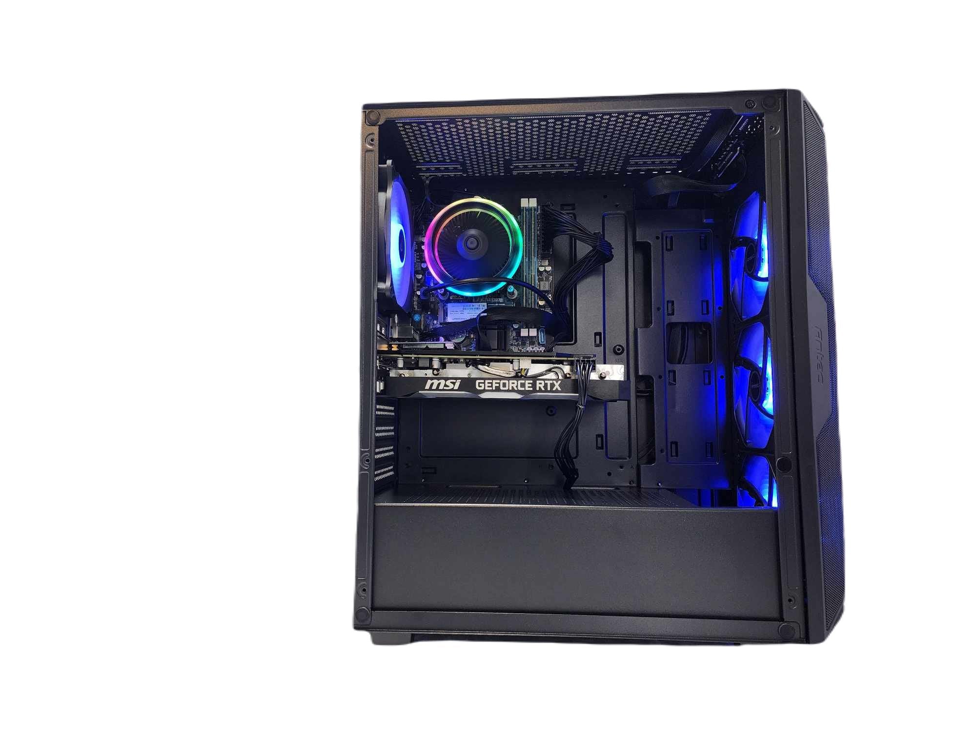 Custom Gaming PC Desktop Computer i3 NVIDIA RTX 5060 1TB SSD 16GB DDR4 AX61 Black H610 - Geek Tech