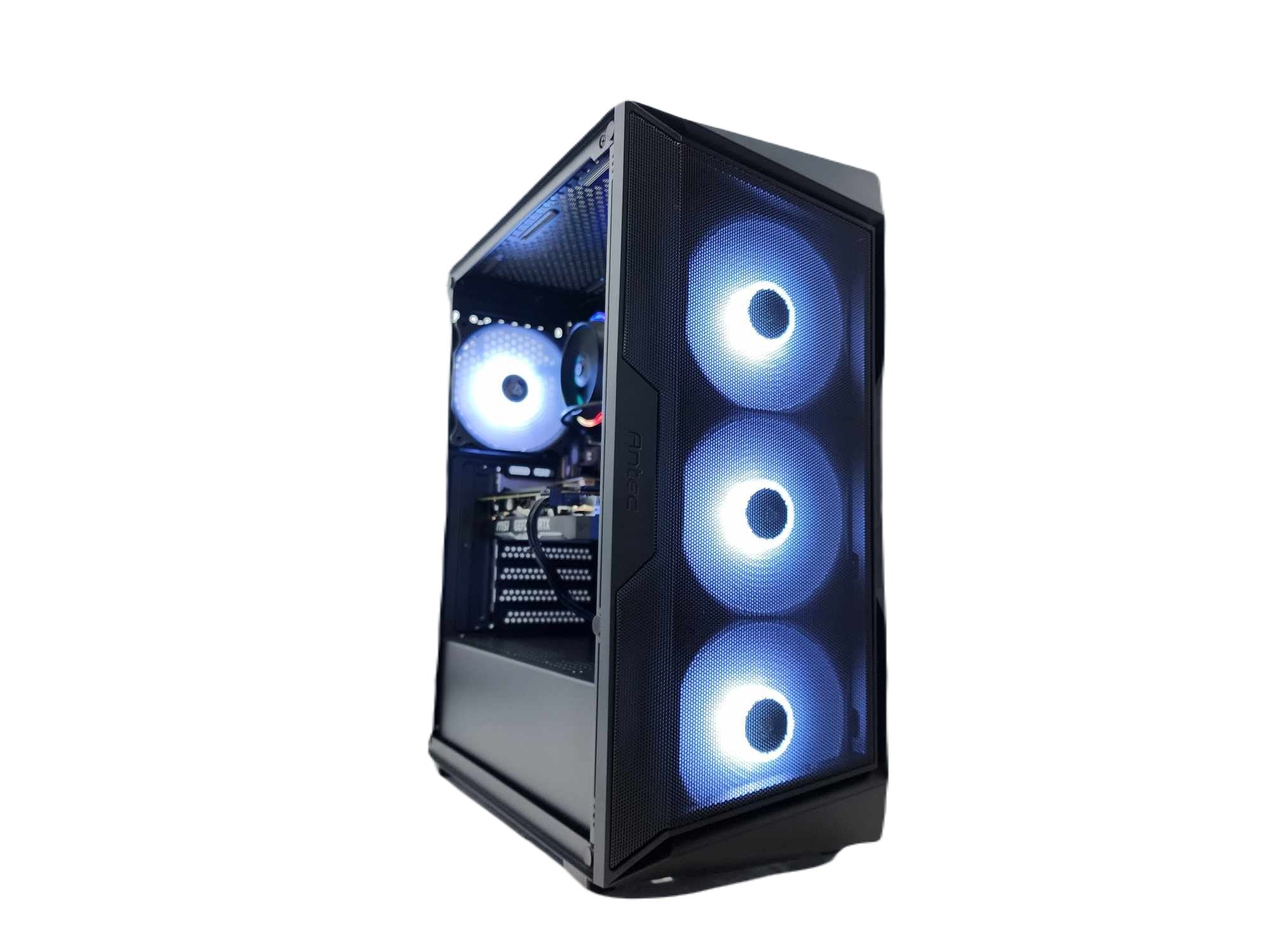 Custom Gaming PC Desktop Computer i3 NVIDIA RTX 5060 500GB SSD 1TB HDD 16GB DDR4 AX61 Black H610 - Geek Tech