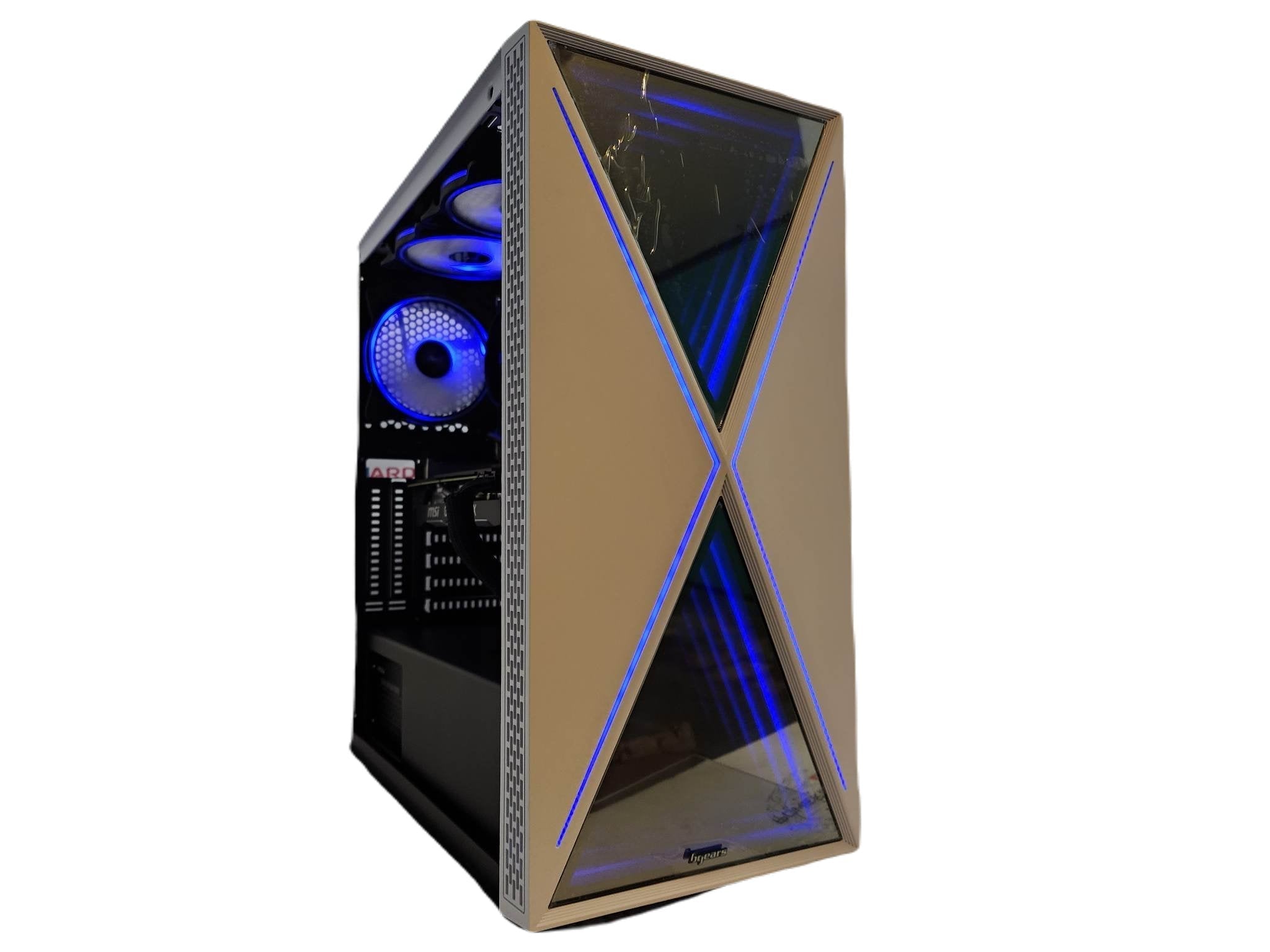 Custom Gaming PC Desktop Computer Intel i5 NVIDIA GeForce RTX 5060 1TB SSD 64gb Blackwidow White H610 - Geek Tech