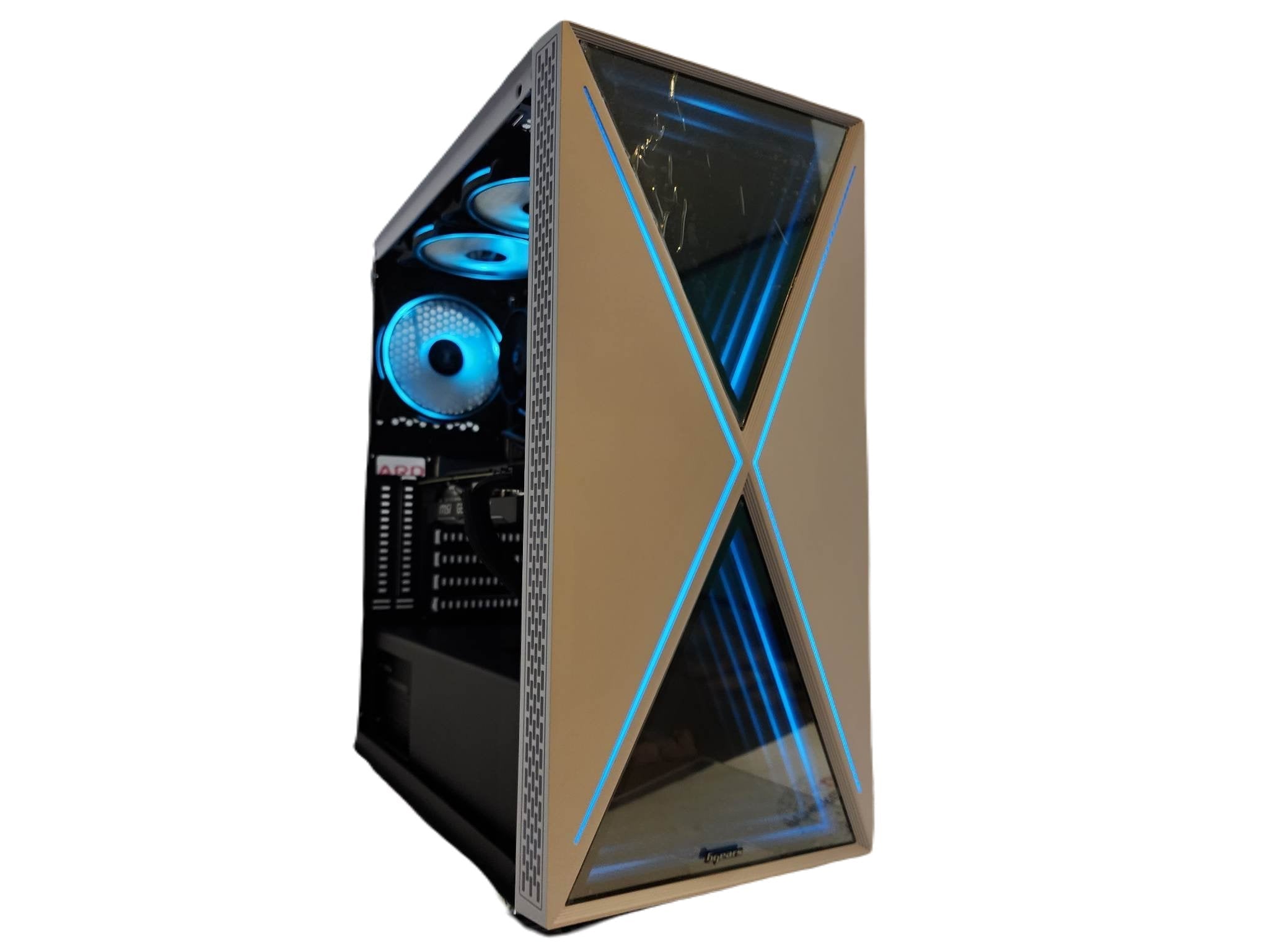 Custom Gaming PC Desktop Computer Intel i5 NVIDIA GeForce RTX 5060 2TB SSD 16gb Blackwidow White H610 - Geek Tech