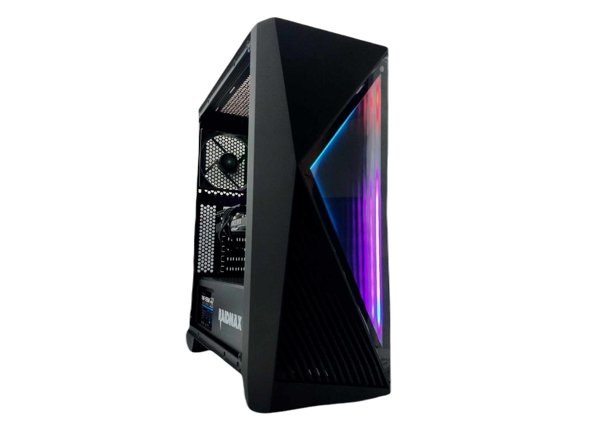Custom Gaming PC Desktop Computer Ryzen 3 Quad - Core 2TB SSD RTX 5060 16gb Black S811 A520 - Geek Tech