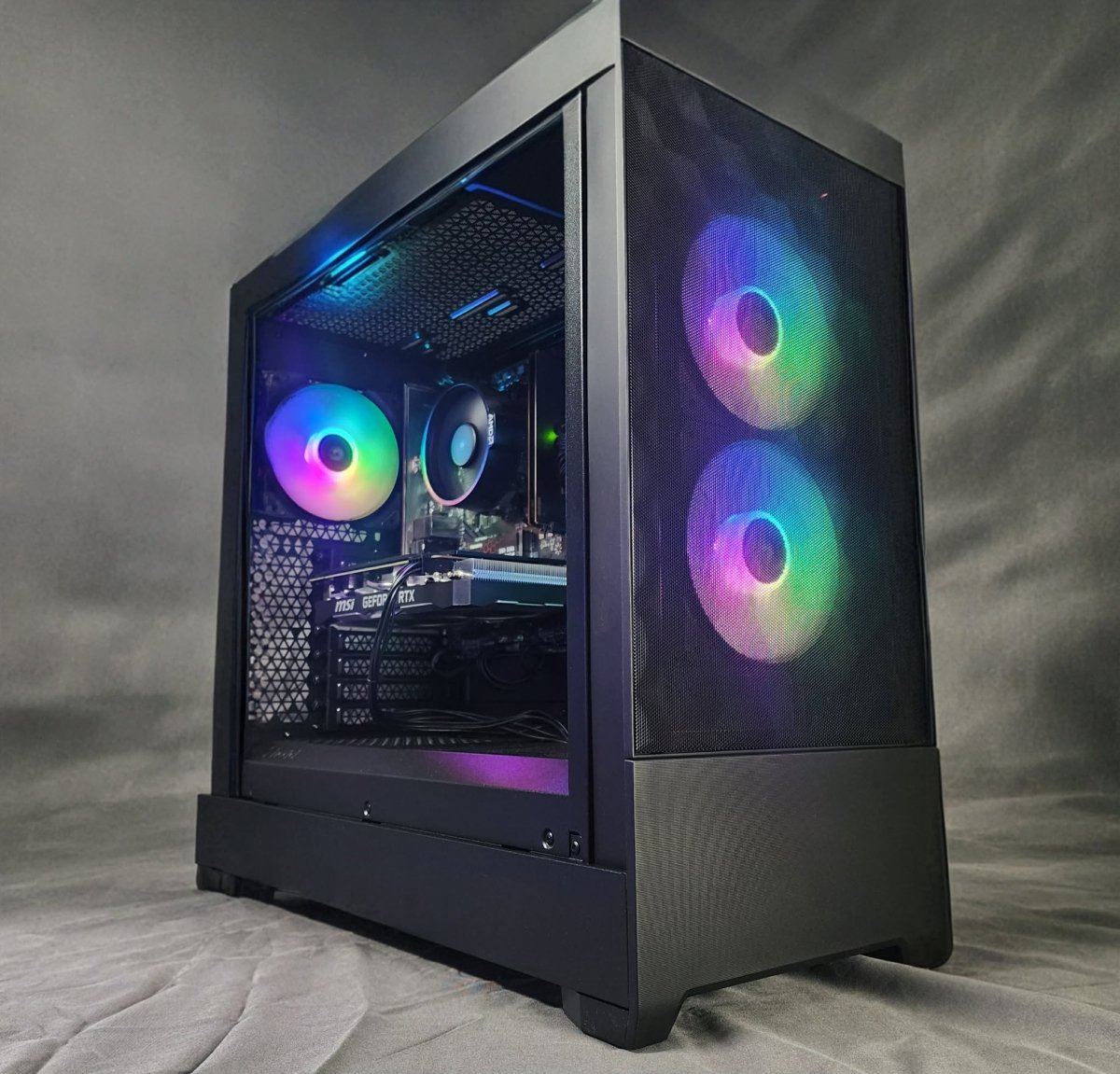 Computers |Custom Gaming PC Ryzen 5 | 1TB NVMe SSD | 32GB DDR5 | RTX 5060 | RGB | Black Pop - TieredUp Tech, Inc.