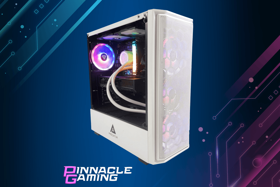 Custom Gaming PC W11 i9-12900k RTX 4070 2TB SSD 32GB DDR4 WiFi Bluetooth White